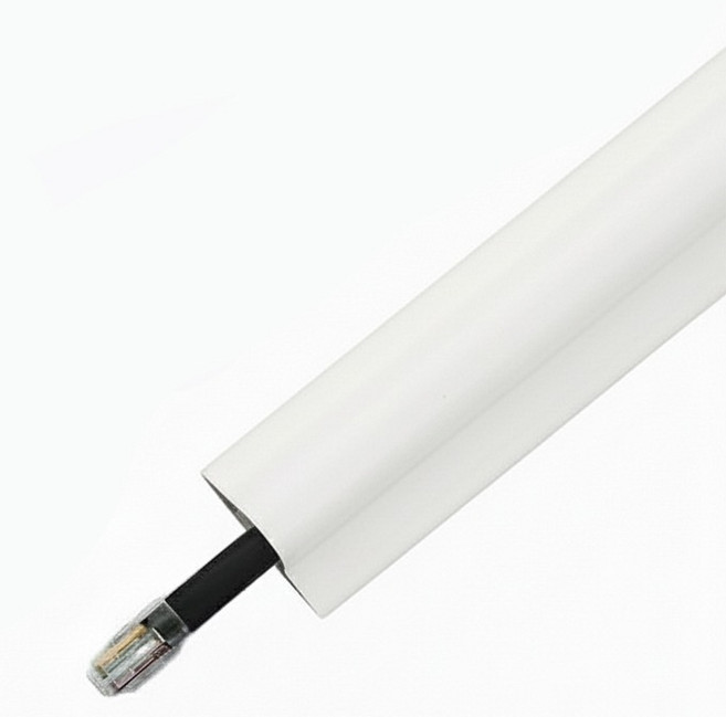 Rano Home 免鑽孔膠帶式 PVC 電線整理槽, 3個, 白色