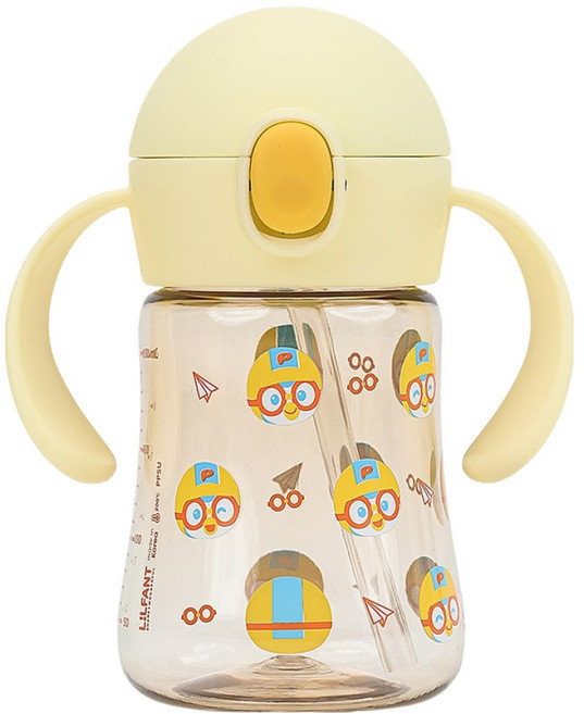 릴팡 더보틀 우리아이 첫 PPSU 양손 빨대 컵 뽀로로, 혼합색상, 1개, 200ml