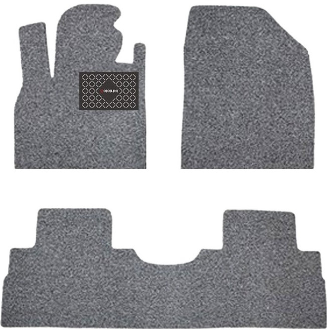 아이나비 클리닉스 코일 카매트 1열 + 2열 세트, 그레이, 기아 봉고3 더블캡 2016년 9월