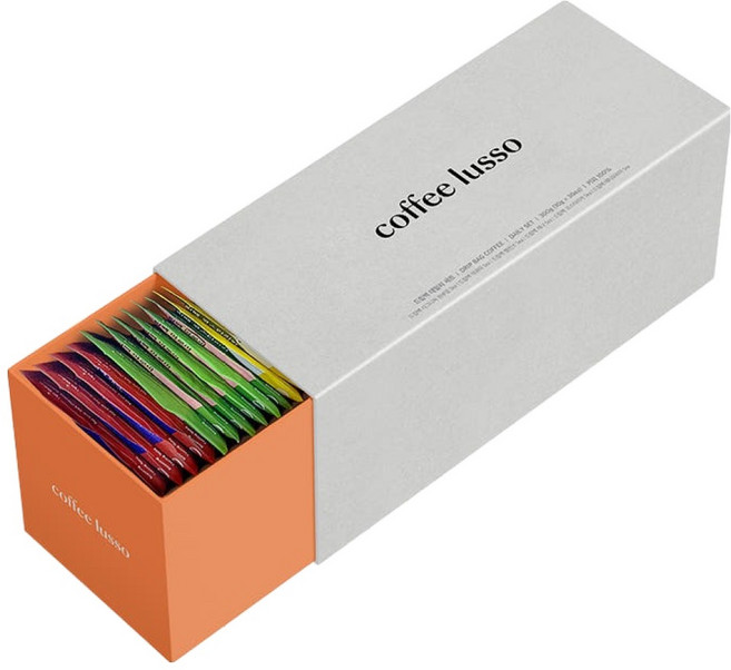 coffee lusso 每日濾掛式咖啡 10g x 6種 x 5入組, 1套