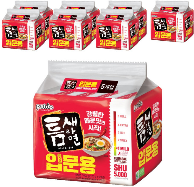 틈새라면 입문용 120g, 40개