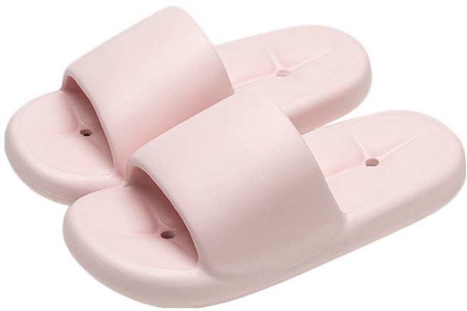 더자카 물빠짐 배수 블럭 욕실화, 핑크, 1개