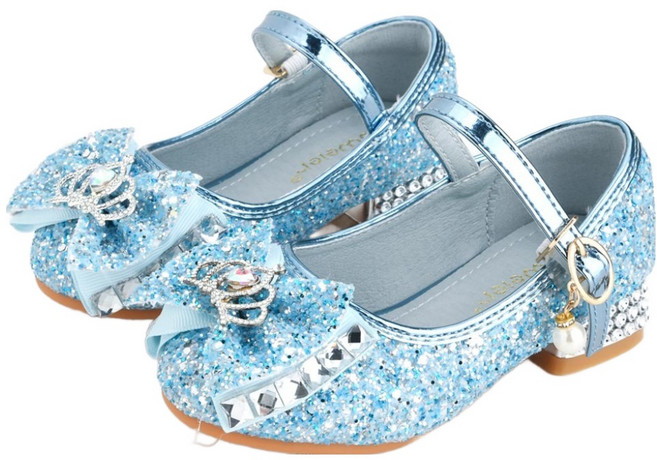 타오웨이어 왕관 방울 스트랩 공주 굽 구두