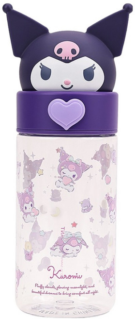 릴팡 페이스팝 클리어 입체 보틀 쿠로미, 500ml, 1개