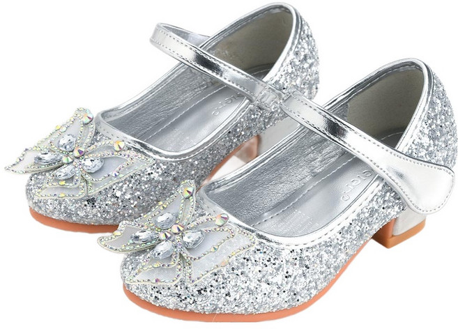 타오웨이어 겹날개 나비 공주 굽 구두