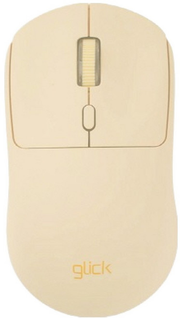 지클릭커 오피스프로 슈크림 무소음 블루투스 무선 마우스, 옐로우, OP15