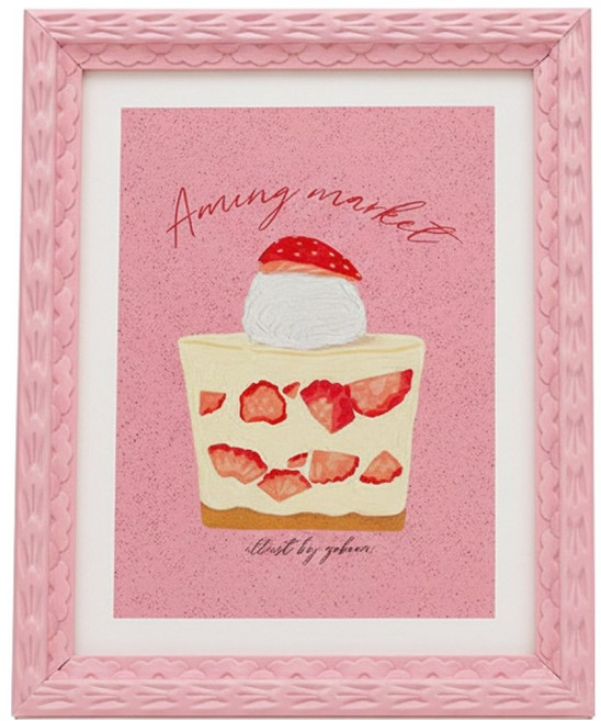 디케이원 탁상용 미니 액자, 1개, 핑크