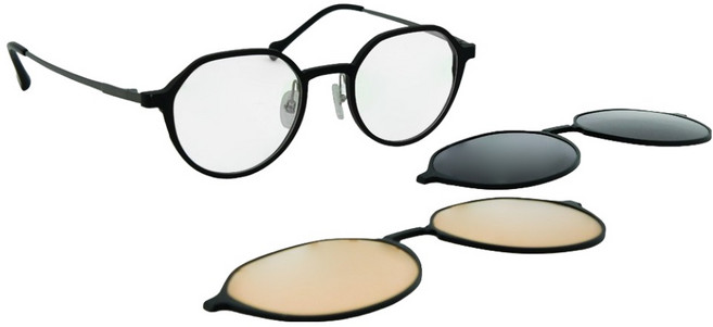 FMNT MC 001 3色圓形運動太陽眼鏡, 混合色, 1個