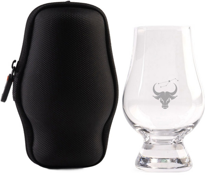 글렌캐런 글래스 별자리 컬렉션 2 황소자리 + 더쉘 하드케이스 글래스백 세트, 1세트