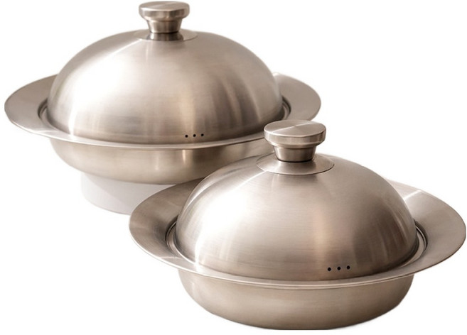 inbloom 不鏽鋼304附蓋蒸籠 小+大套組, 1套, 28cm