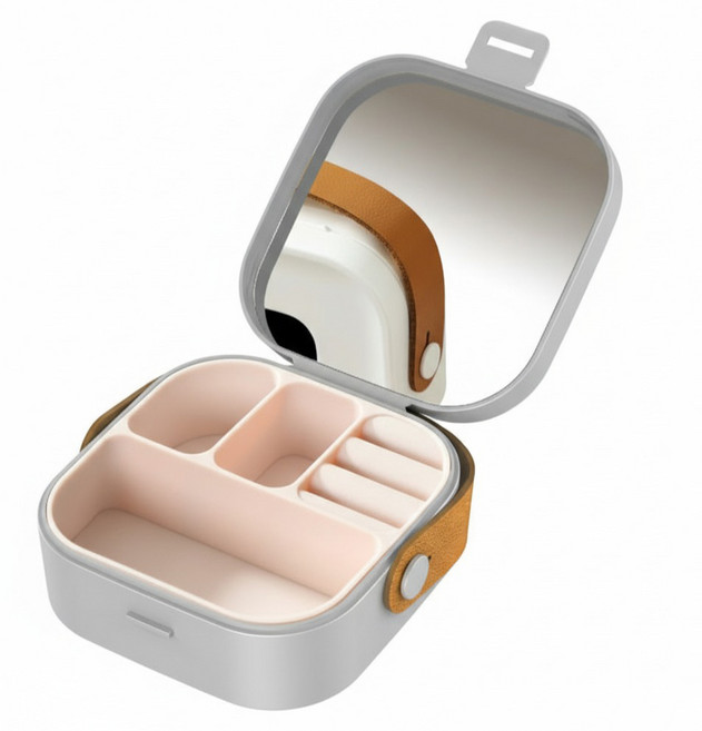 조인메이드 다용도 악세서리 보석 보관 수납함 실리콘 거울형