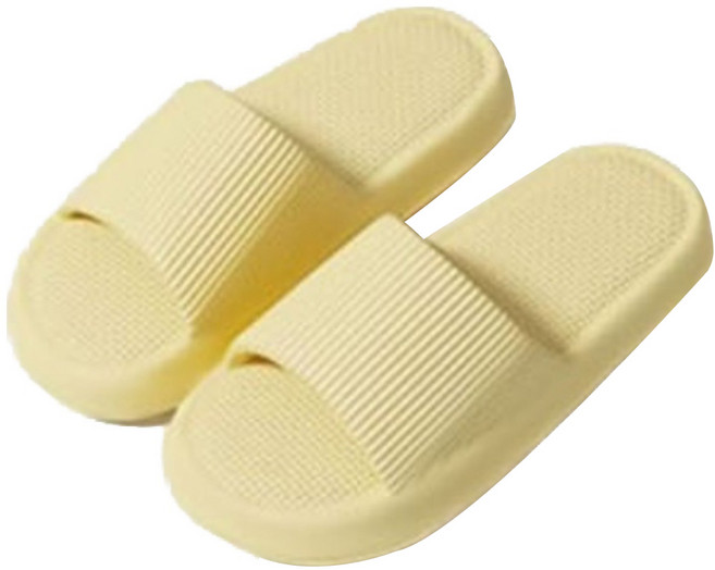 하이어데코 실내 거실 슬리퍼, 옐로우, 1개