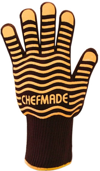 쉐프메이드 실리콘 양면 오븐 장갑, 브라운, 1개