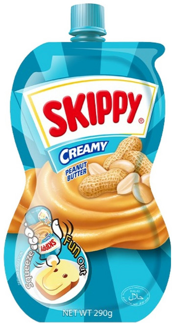 스키피 짜먹는 땅콩버터 크리미, 290g, 1개