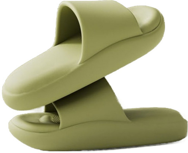 HIGHER DECO 舒適足弓支撐緩震室內拖鞋, 橄欖綠, 1個