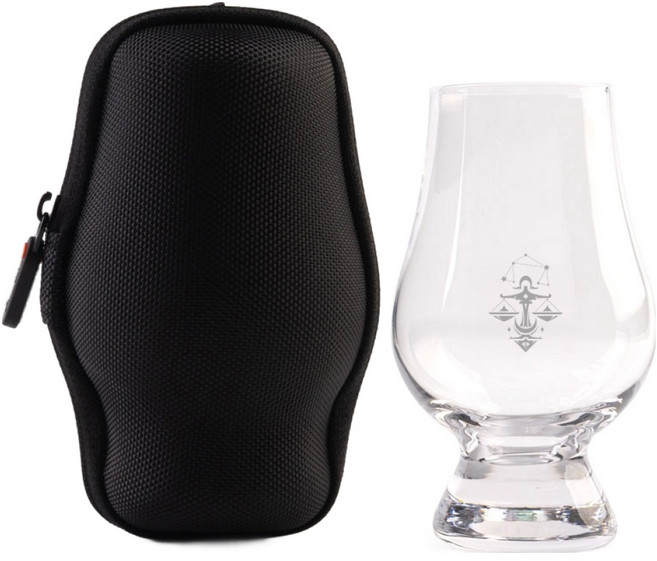 글렌캐런 글래스 별자리 컬렉션 7 천칭자리 + 더쉘 하드케이스 글래스백 세트, 1세트