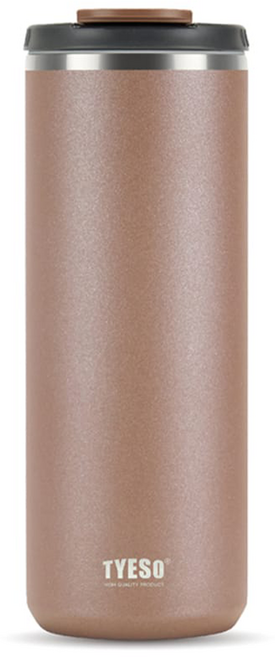 TYESO 泰碩 304不鏽鋼便攜翻蓋保溫杯, 摩卡棕, 1個, 750ml