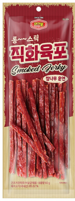 머거본 롱스틱 직화육포, 1개, 60g