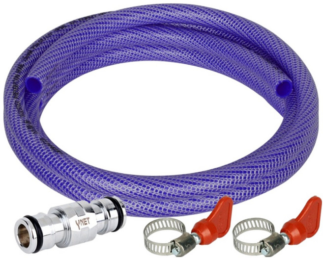 와이넷 연장용 꼬이지않는 물호스 4m 3종 세트, 혼합색상, 1세트