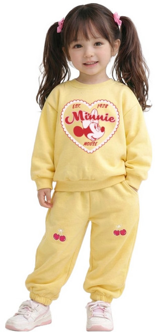 리틀래빗 D 컬러봉 하트 미니 상하의 세트