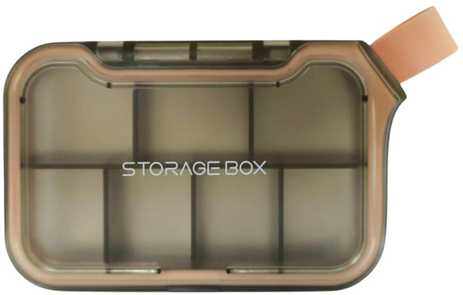 7822 Shop 生活選物 7格便攜收納盒, 綠色, 1個