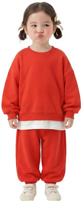 리틀래빗 컬러봉봉 무지 상하의 세트