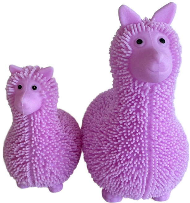 다다랜드 알파카 말랑이 라마요요 인형 2종 세트, 퍼플, 1세트