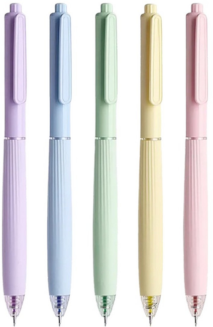 모던앳 노크식 파스텔 컬러 젤펜 0.5mm 5종 세트, 크림, 1세트