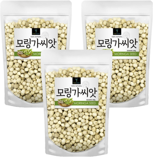 퓨어영 모링가 씨앗, 3개, 300g