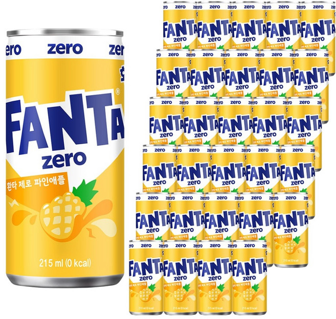 환타 제로 파인애플 탄산음료, 215ml, 30개