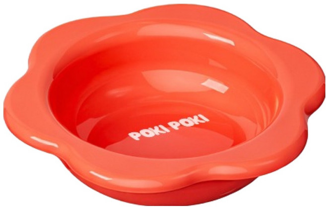 퍼키퍼키 반려동물 밥그릇, 레드, 1개