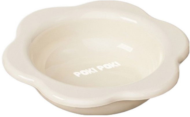퍼키퍼키 반려동물 밥그릇, 아이보리, 1개