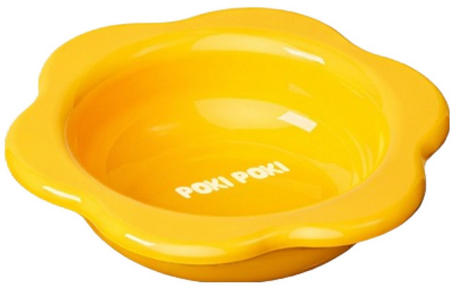 Poki Poki 寵物飯碗, 黃色, 1個