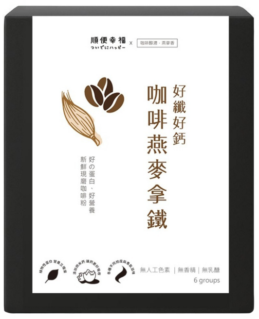 順便幸福 咖啡燕麥拿鐵隨身組 曼巴濾掛咖啡 8g + 燕麥植物奶粉 30g, 38g, 1套, 6個裝