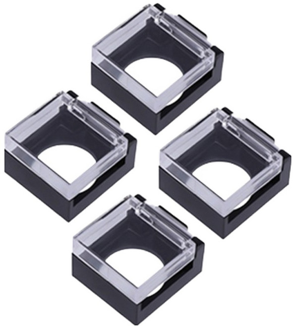 GUNU 고양이 오작동 예방 인덕션 버튼 안전 커버, 블랙, 4개