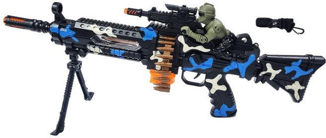 世界流通 特等射手機關槍, 混合顏色, 1個