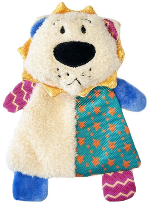 PASTEL PET 寵物動物拼布玩具, 獅子, 1個