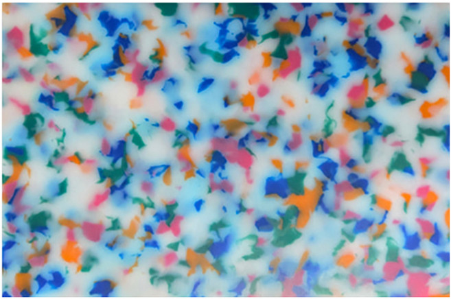 HAKOYA HDPE大理石紋雙面砧板, 1個, 蛋白石色