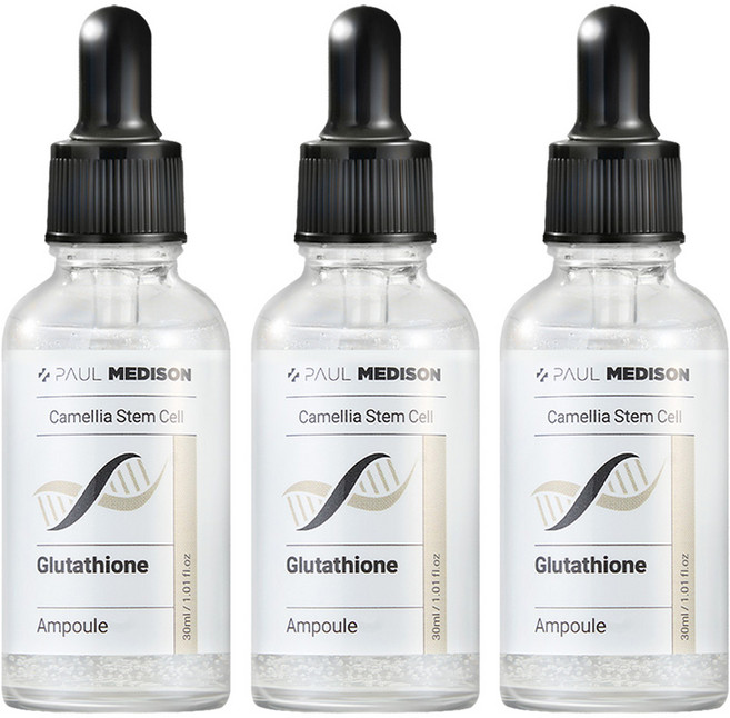 PAUL MEDISON 山茶花幹細胞穀胱甘肽安瓶, 3個, 30ml