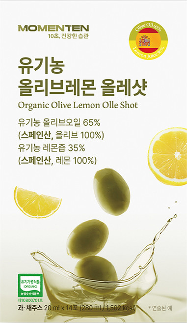 모먼튼 올리브레몬 올레샷 14p, 1개, 280ml