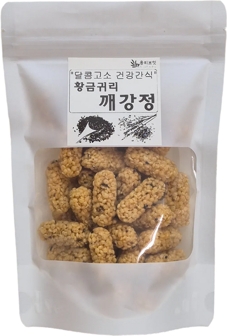 올리브잇 달콤고소 건강간식 오트밀 황금귀리 깨강정, 250g, 1개