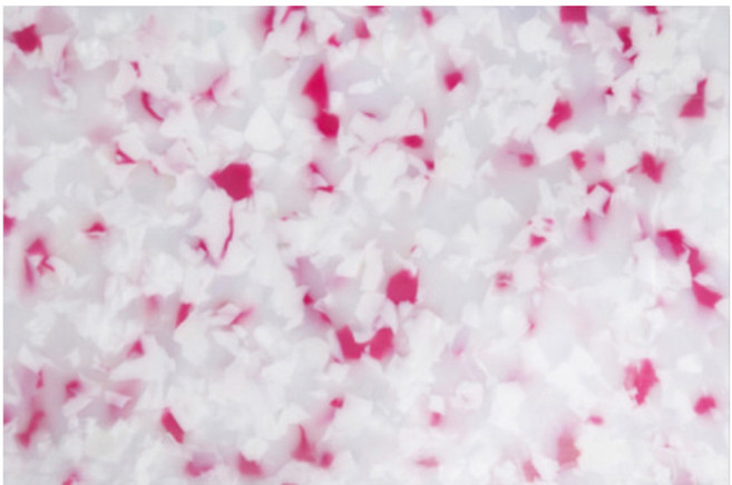 하코야 HDPE 마블 양면도마, 1개, 사쿠라레드