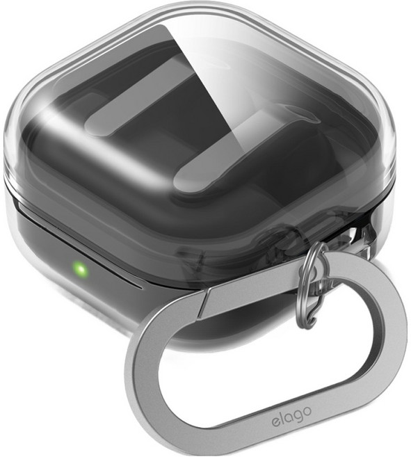 엘라고 갤럭시 버즈4 프로 클리어 행 케이스, 갤럭시 버즈4 / 버즈4 프로, 투명, 1개