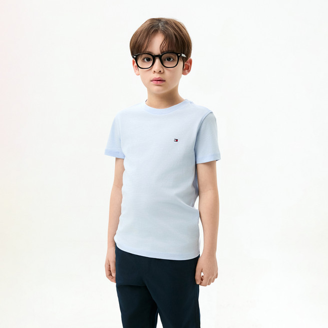 Tommy Hilfiger 兒童 Essential 棉質標準版型 T恤