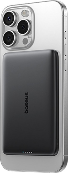 베이스어스 기내용 맥세이프 보조배터리 10000mAh, 블랙, AM41