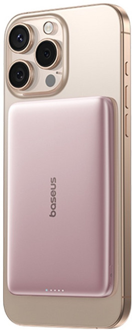 베이스어스 기내용 맥세이프 보조배터리 10000mAh, 핑크, AM41