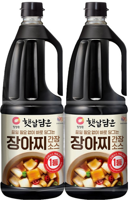 햇살담은 장아찌 간장소스, 1.7L, 2개