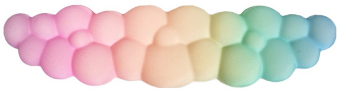 큐센 구름 팜레스트, 그라데이션 레인보우, 1개