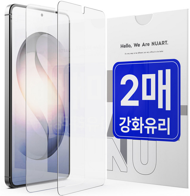 누아트 9H 2.5D 강화유리 휴대폰 액정보호필름, 2개