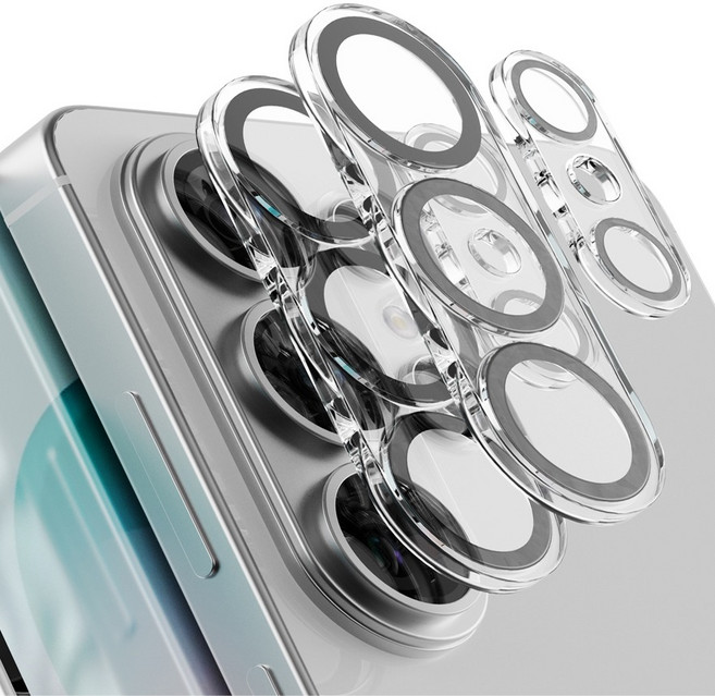 누아트 빛번짐 방지 후면 카메라 렌즈 강화유리 휴대폰 액정보호필름 2p 세트, 1세트